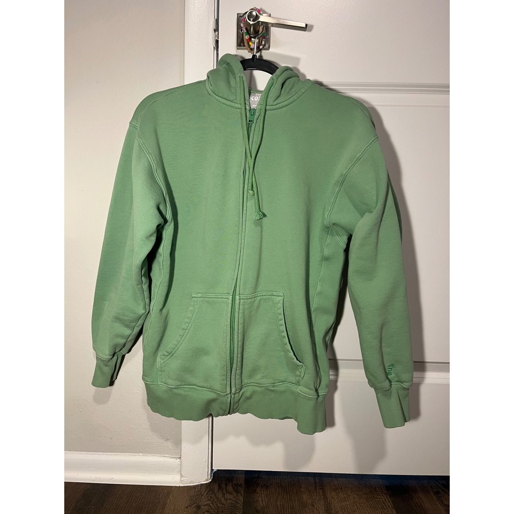 tna green zip up size XS